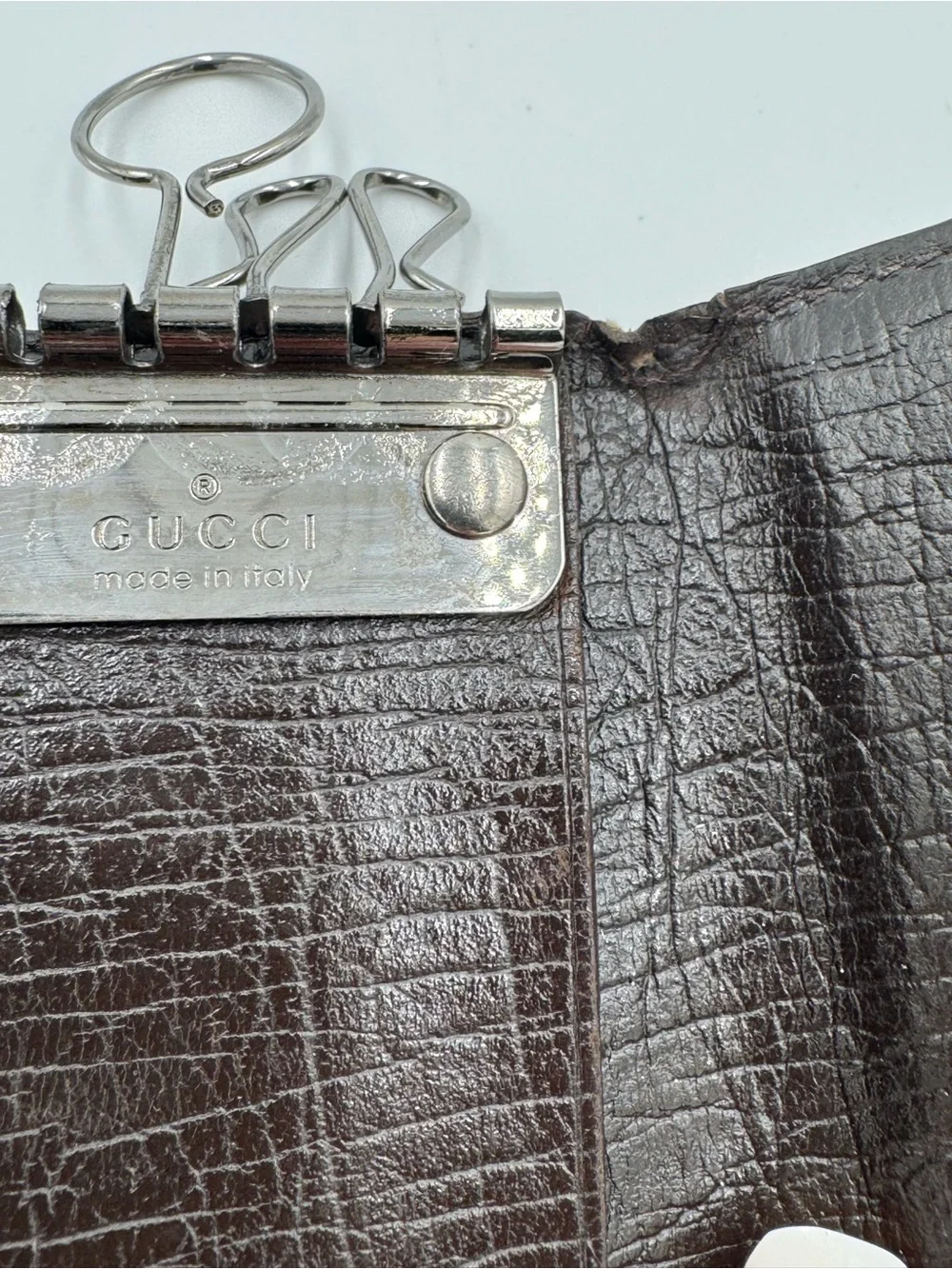 Gucci Monogram Coated Canvas Key Holder